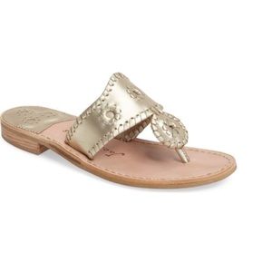 Platinum Jack Rogers Whipstitched Flip Flop
